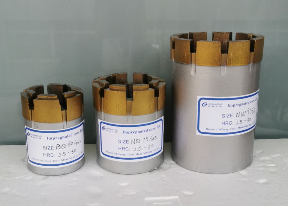 NQ NW HW Impregnated Diamond Core Rock Drill Bits for Water Well Drilling and Geological Prospecting 4