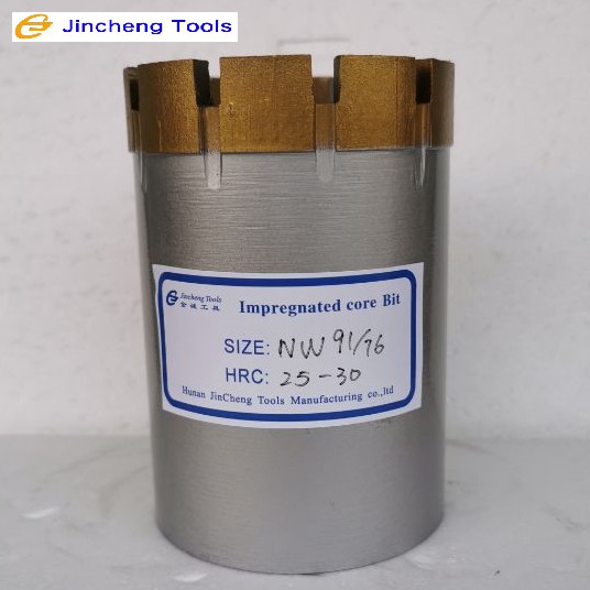 NQ NW HW Impregnated Diamond Core Rock Drill Bits for Water Well Drilling and Geological Prospecting 5