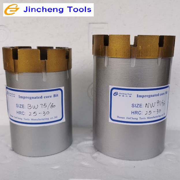 NQ NW HW Impregnated Diamond Core Rock Drill Bits for Water Well Drilling and Geological Prospecting 6