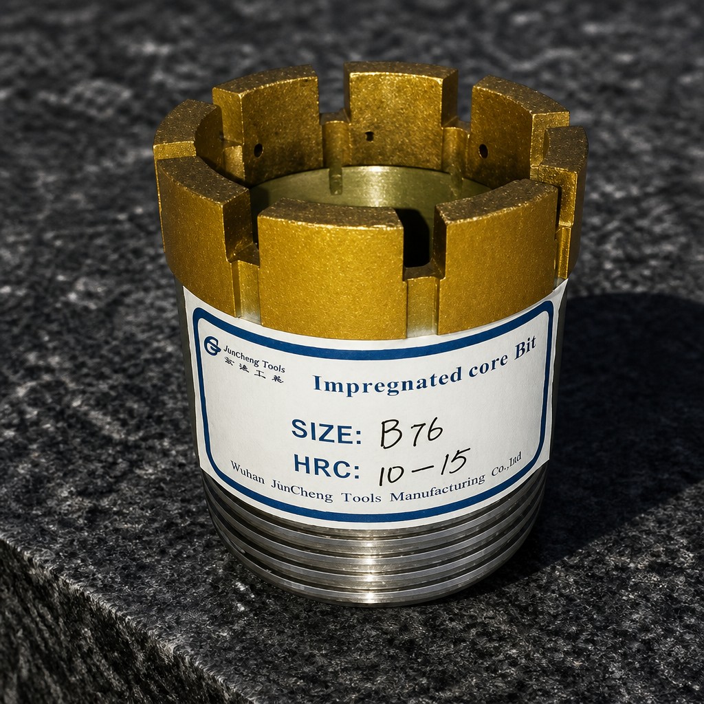 NQ Impregnated Diamond Core Drill Bit, High Recovery Rate, for Mineral Exploration Hard Rock Drilling