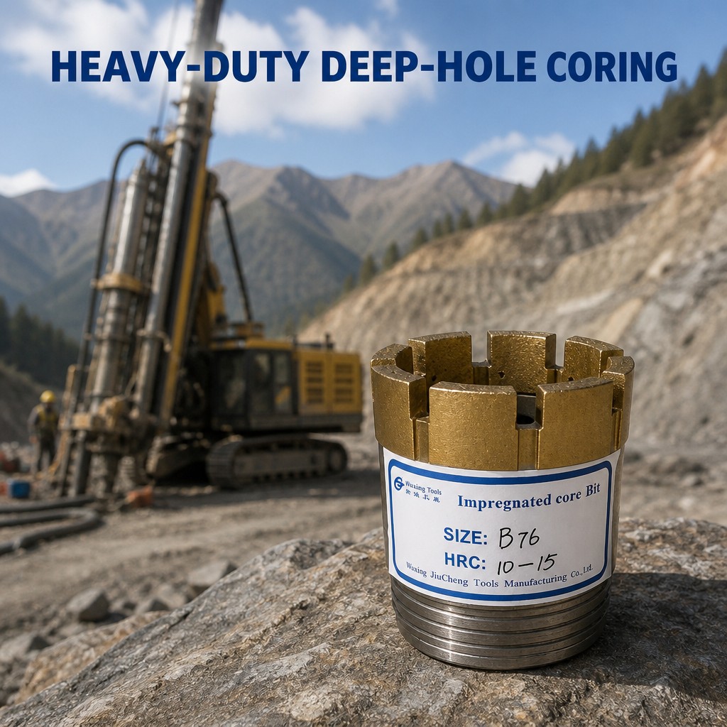 NQ Impregnated Diamond Core Drill Bit, High Recovery Rate, for Mineral Exploration Hard Rock Drilling 2
